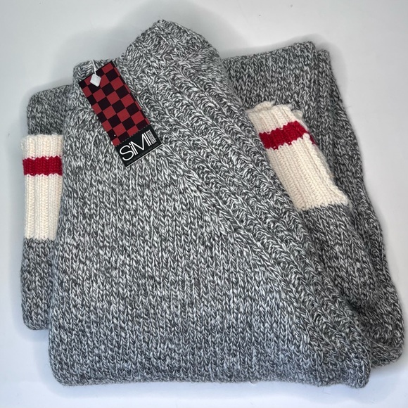 Grey Cabin Knit Sweater Dress OS ~ NWT - Picture 2 of 5